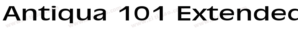 Antiqua 101 Extended BoldItalic字体转换